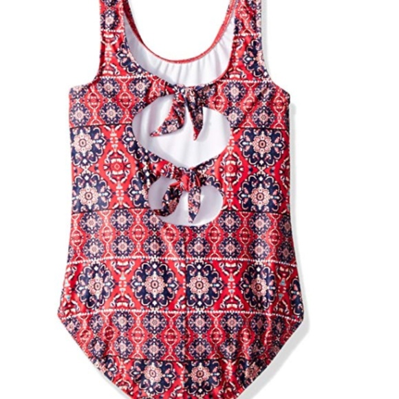 NWT SEAFOLLY GIRLS SIZE 14 MARRAKESH ONE PIECE - Picture 2 of 2